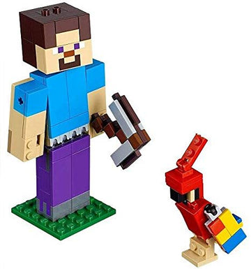 LEGO Minecraft Steve BigFig with Parrot 21148 Building Kit (159 Pieces)