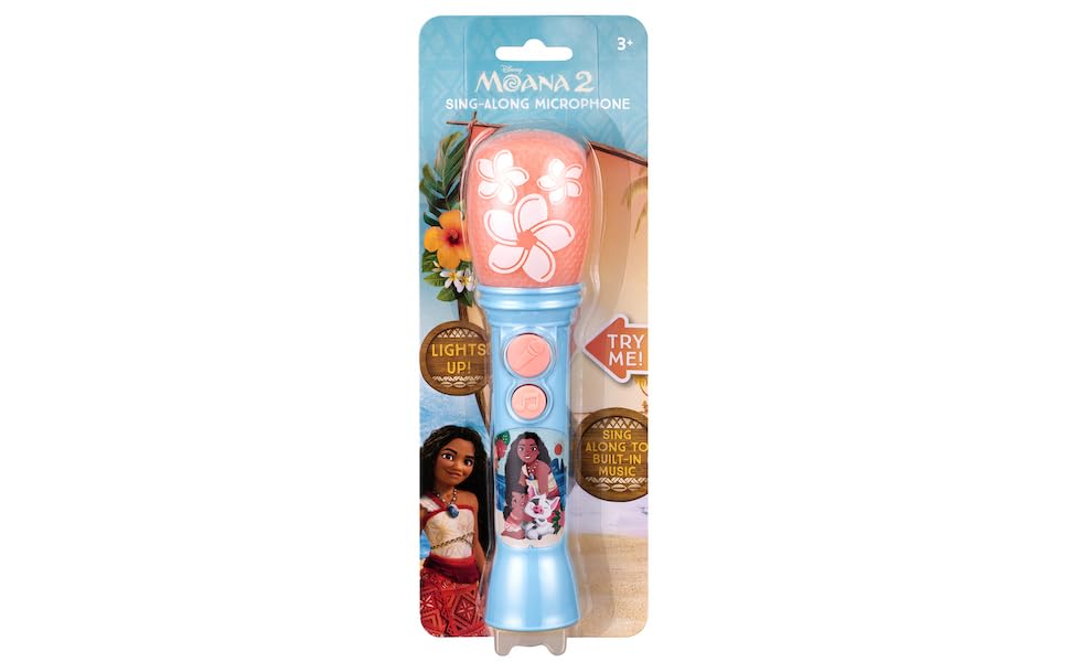 Moana Toy Microphone for Kids, Toy for Toddlers Includes Music and Lights