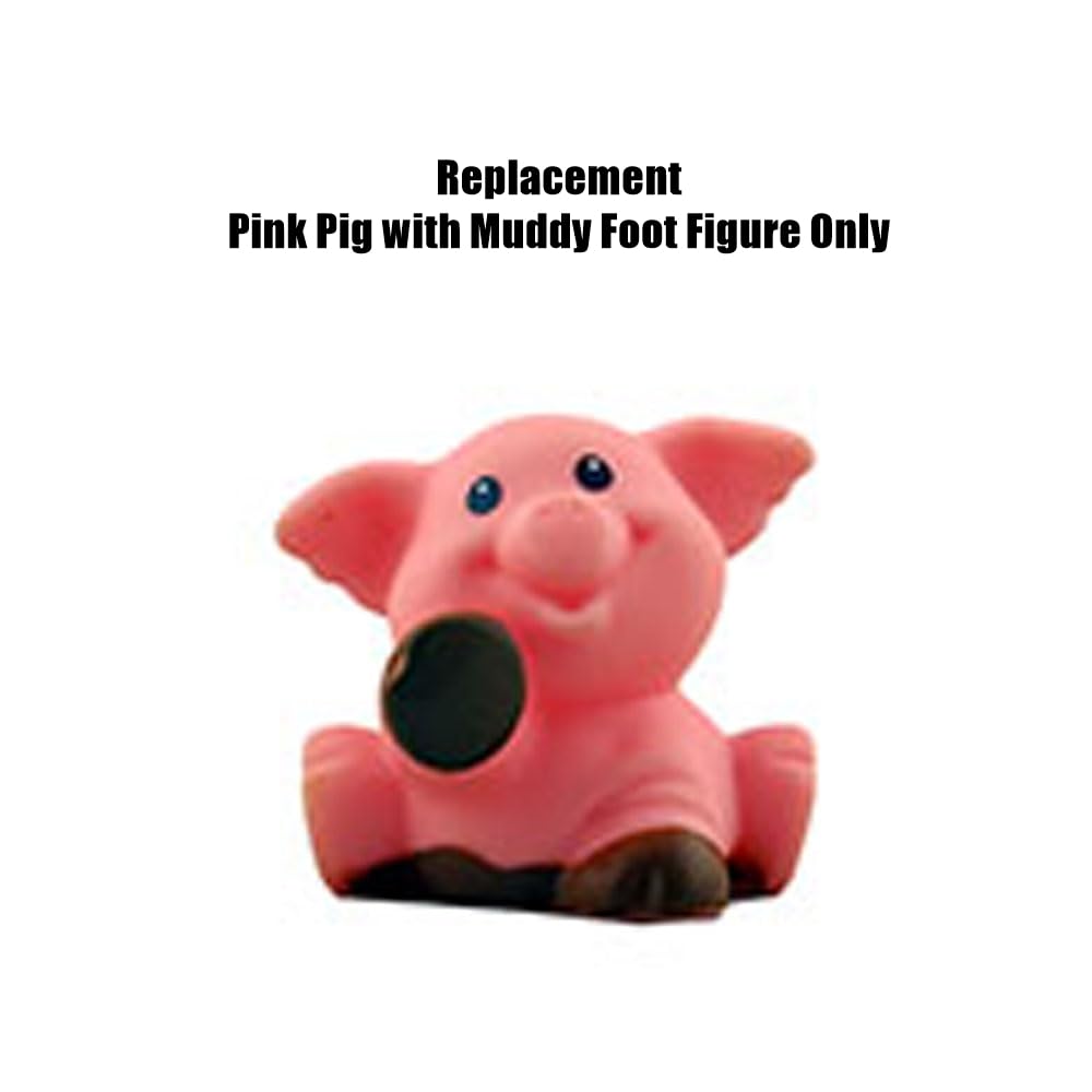 Replacement Part for Fisher-Price Little People Playset - DWC31 ~ Pink Pig with Muddy Foot ~ Caring for Animals Farm ~ Works Great with Any
