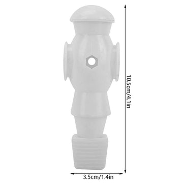 Zer one Foosball Players Replacement 2 Pcs, Table Soccer Men Accessories for Foosball Table Fun Game Toys, White