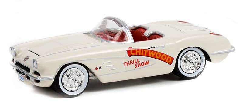 Greenlight 30330 1958 Chevy Corvette - Joie Chitwood Thrill Show (Hobby Exclusive) 1:64 Scale Diecast