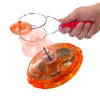 Leading Edge Rainbow Light Effect LED GYRO Wheel - Electronic Handheld Game - Retro Theme - Assorted Color - Battery Powered