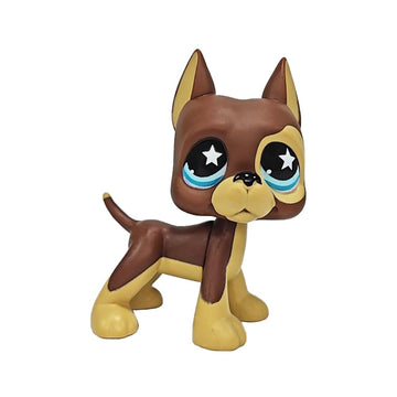 SRJLPS Brown Star Great Dane Dog #817 Mini Pet Toys Animal Figure