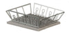 International Miniatures Dollhouse Miniature Silver Dish Drainer w/Mat