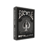 Bicycle Black and Silver Metalluxe Playing Cards - Premium Foil Metalluxe Deck- Classic Poker Size, Collectible Luxury Design, Great for Game Night