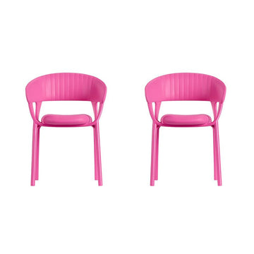 Replacement Parts for Barbie Doll Dreamhouse Doll House Playset HMX10 - Replacement Set of 2 Two Pink Chairs
