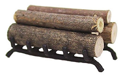 Island Crafts Dollhouse Miniature Fireplace Grate W/Wood