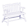 Dollhouse Miniature White Deacons Bench