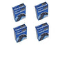 C&H Solutions 4X Double 6 Dominoes Black with White Dots Wooden Dominoes 28 PCS by C&H®