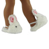 Emily Rose 18 Inch Doll Clothes Fluffy Bunny Slippers Accessory | Compatible with 18" American Girl and Similar Dolls | USA Business | Double