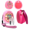 JCHPINE Hard Carrying Case and Silicone Cover Compatible with Tamagotchi Pix Interactive Virtual Pet Game Machine, Screen Film Protector for