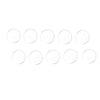 Keproving 10 Pcs Pool Cue Ferrule & Tip Pads, Acrylic Repair Spare Parts, Professional Billiard Accessories for Competition and Daily Use (Clear)