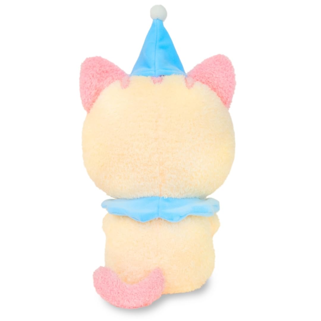Plush Kitty - Confettie the Clown Cat by PlushGoals | Cute Circus Cat Stuffed Animal | Soft Kawaii Plushie in Pastel Costume | Adorable Gift for Kids