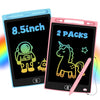 Glochin 2 Pack LCD Writing Tablet for Kids, Erasable and Reusable Toddler Doodle Board in 8.5 inch, Ideal Educational Drawing Pad for Learning Toy
