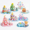 Crystal Stacked 3D Building Stickers, 8 Sets DIY Puffy Resin Decorative Stickers for Kids, Layered Kawaii Miniature Scene Craft Kit for Desktop
