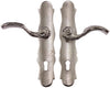 Dollhouse Miniature French Satin Nickel Lever Style Door Handles or Knobs