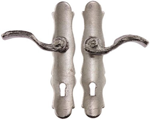 Dollhouse Miniature French Satin Nickel Lever Style Door Handles or Knobs