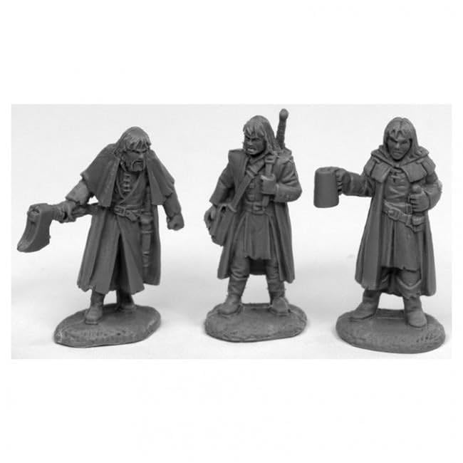 Reaper Miniatures REM44016 Bones Dreadmere Mercencaries Miniatures, Black - Pack of 3