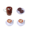 8Pcs Miniature Coffee Cups Model Sets Dollhouse Ornament Dollhouse Decoration Mini Decor Doll House Accessories
