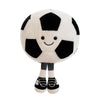13.7inch Football Plush Toys,Rugby Stuffed Sports Balls Toy,with feet Creative Soccer Doll,Cute Fun Soft Plush Ball,Plush Stuffed Spherical Soft Toys