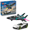 LEGO City Jet vs. Car Building Toys for Kids - Vehicle Sets for Boys & Girls, Ages 6+ - Gift for Birthdays - Toy Car & Jet W/Driver & Pilot