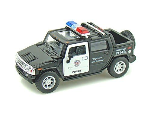 KiNSMART - H2 Hummer SUT 5" 1:36 Scale Die Cast Metal Model Toy Truck (Police Edition)