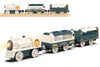 Battery Powered Train Set for Railway System, Electric Train Toys for Wooden Tracks, 3Pcs Motorized Locomotive Trains for Toddlers Compatible