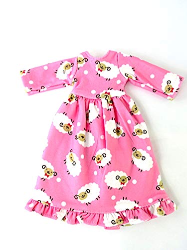 American Fashion World Pink Lamb Nightgown Pajamas for 14-Inch Dolls | Premium Quality & Trendy Design