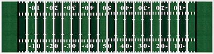 Football Field Game Pong Table with Predrilled Cup Holes