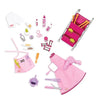 Our Generation - Berry Nice Salon Set - Rolling Storage Cart - Salon Cape & Hair Styling Items - 18-Inch Doll Accessories - Pretend Play - Toy for