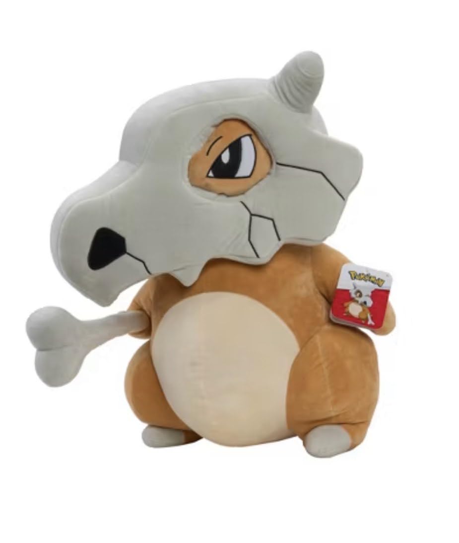 Pokemon 24 Inch Cubone Plush Toy, Soft Stuffed Animal Character