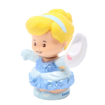 Fisher-Price Replacement Part for Collectible Little People Princess Cinderella Castle Playset FHG48 - Replacement Cinderella Figure with Blue Dress