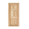 Dollhouse Doors, Wooden Miniature Dollhouse Furniture Door Frame for Dolls Houses Decoration-1: 12 Scale