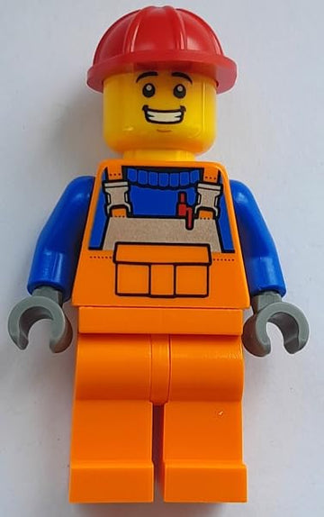 LEGO City: Construction Worker Minifigure with Bull Dozer