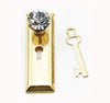 Handley House Dollhouse Miniature Classic Crystal Door Knob with Key 2 Pack
