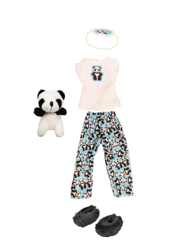 American Fashion World 14.5in Doll Sapphire Blonde Hair Blue Eyes Three Outfits and Box Included