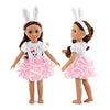 Emily Rose 14-inch Fashion Doll 3-PC Bunny Outfit, Includes Cute Bunny Ears Accessory | Gift Boxed | Doll NOT Included | Perfect Halloween Costume