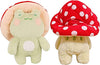 Enivtfz Frog Plush Toys, 10" Cute Frog with Red Mushroom Hat Stuffed Animals, Kawaii Plushies Gift for Kids Girls Adults Valentines Birthdays