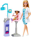 Barbie Careers Playset, Dentist Set with Blonde Fashion Doll & Patient Small Doll, Exam Chair, Sink Station & Accessories