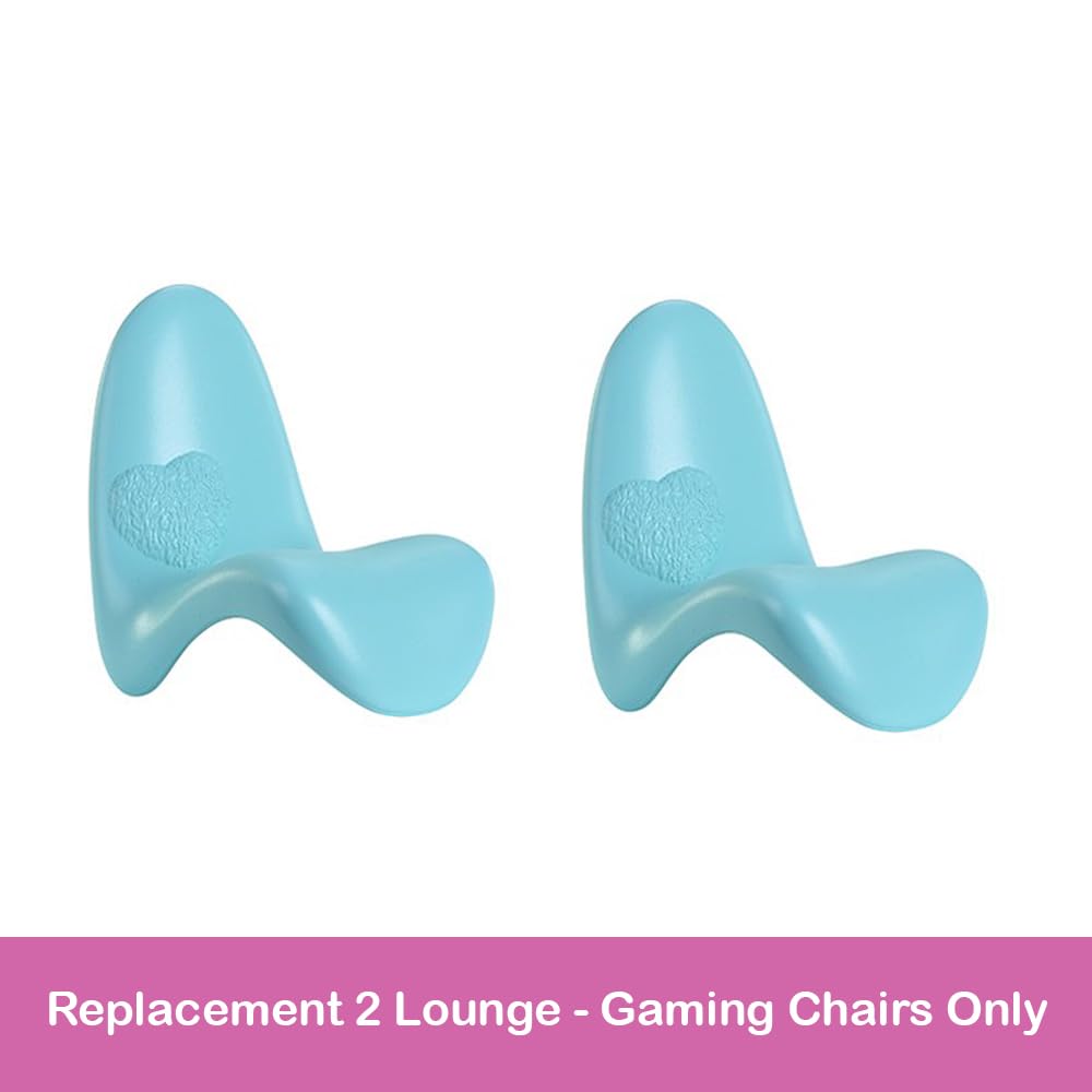 Replacement Parts for Barbie Doll Dreamhouse Dollhouse Playset HMX10 - Replacement 2 Blue Lounge - Gaming Chairs