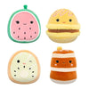 Squishmallows Original 5-Inch Food 4-Pack - Kachina Kiwi, Rayen Pancakes, Visconti Lemon Macaron, Wanda Watermelon - Official Jazwares Plush (Little)