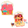 Disney Store Official Princess Micro Toy Set - Beauty & The Beast - Set Includes Micro Figures of Belle, Philippe, & her Cottage - Portable Playset