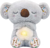 rytopt Breathing Stuffed Animal, Simulated Breathing Sounds, 4 Gear Adjustment, Volume Control, Plush Toy with Music & Light (Koala)