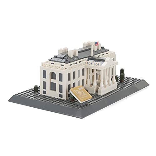 Apostrophe Games White House Building Block Set (770 Pieces) Washington D.C. White House Famous Landmark Series - Architecture Model for Kids