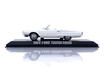 Greenlight 1964 Ford Thunderbird Convertible Wimbledon White 1/43 Diecast Model Car