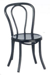 Melody Jane Dollhouse Black Metal Bistro Chair Garden Pub Patio Furniture