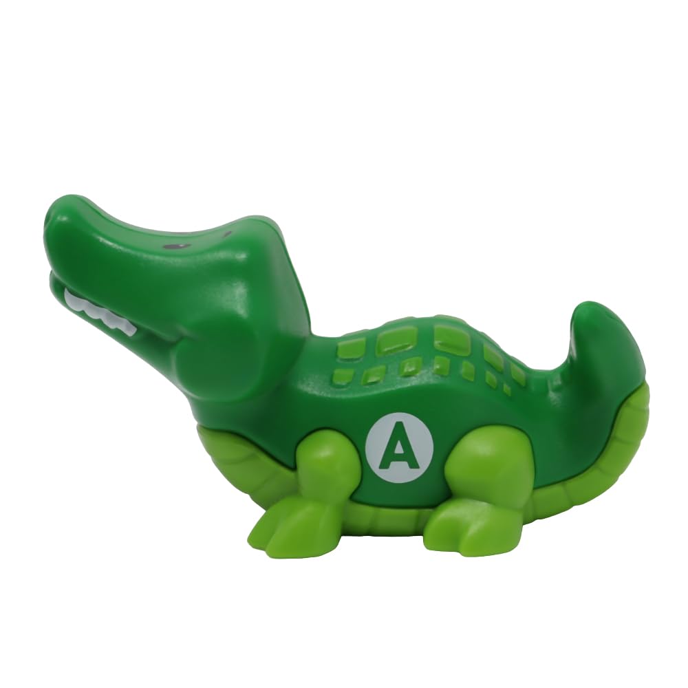Fisher-Price Replacement Part for Collectible Little People Alphabet Fun Zoo Safari Farm Playset JGR92 - Replacement Letter A Green Alligator Figure