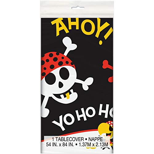 Pirate Party Plastic Tablecloth, 84" x 54"