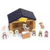 WOODENFUN Toy Nativity Set for Kids?Wooden Christmas Nativity Scene Miniature Holy Family Figurines Gifts for Children Boys Girls 3+ Years Old