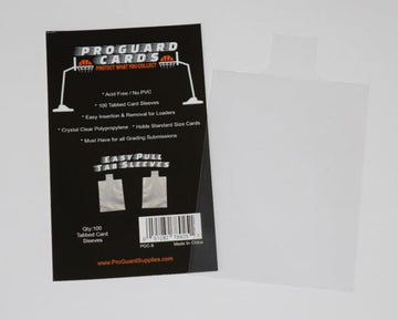 Tabbed Card Sleeves 2pks with Easy Pull Tab for Top Loaders & Semi Rigid Holders 200 Sleeves
